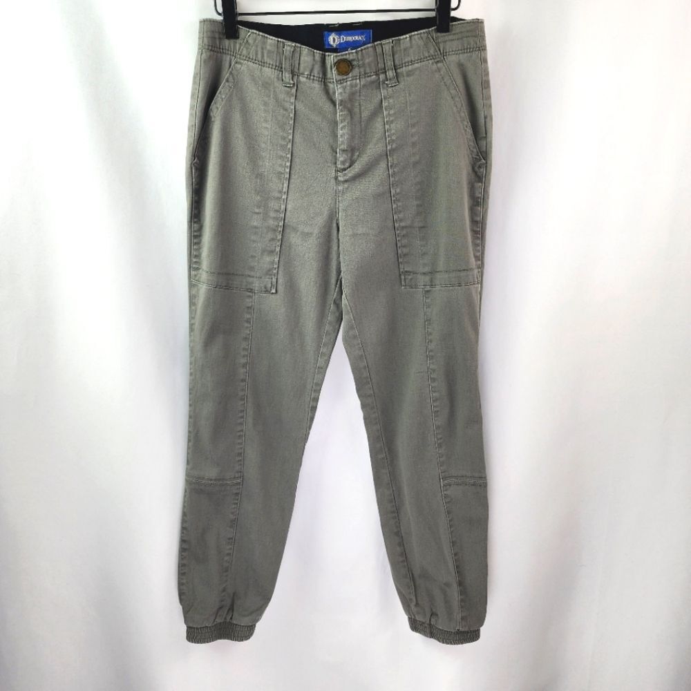 Democracy Women's Grey "Ab"solution Denim Jogger Pants Size 6